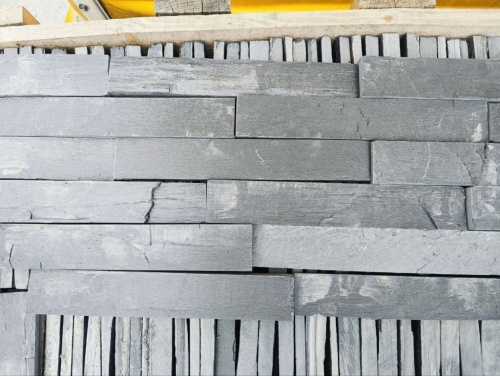 Плитка чёрная из натурального камня фасадная 30 см * 5 см, толщина 7 мм -30 мм купить в Сочи