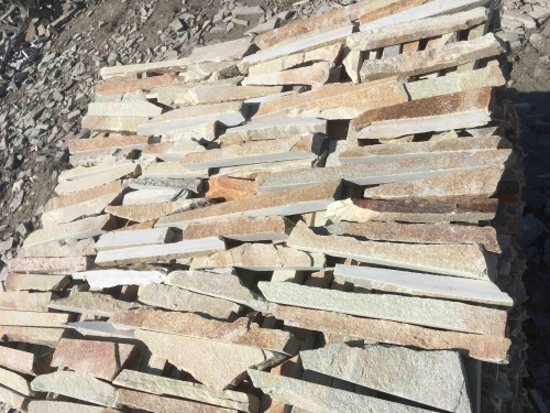 Горбушка златолит золотистый для облицовки купить в Сочи