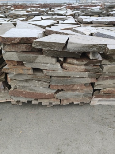 Плитняк песчаник серо-зелёный для мощения 60-65 мм купить в Сочи